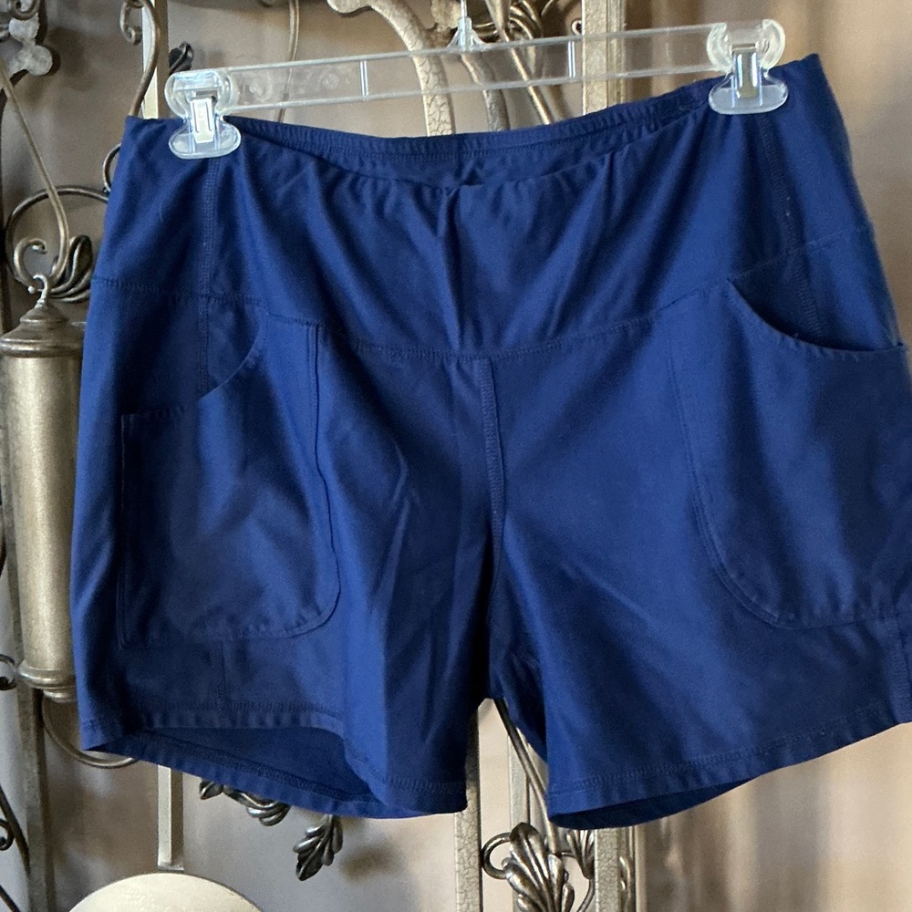 Women's Navy Athletic Shorts